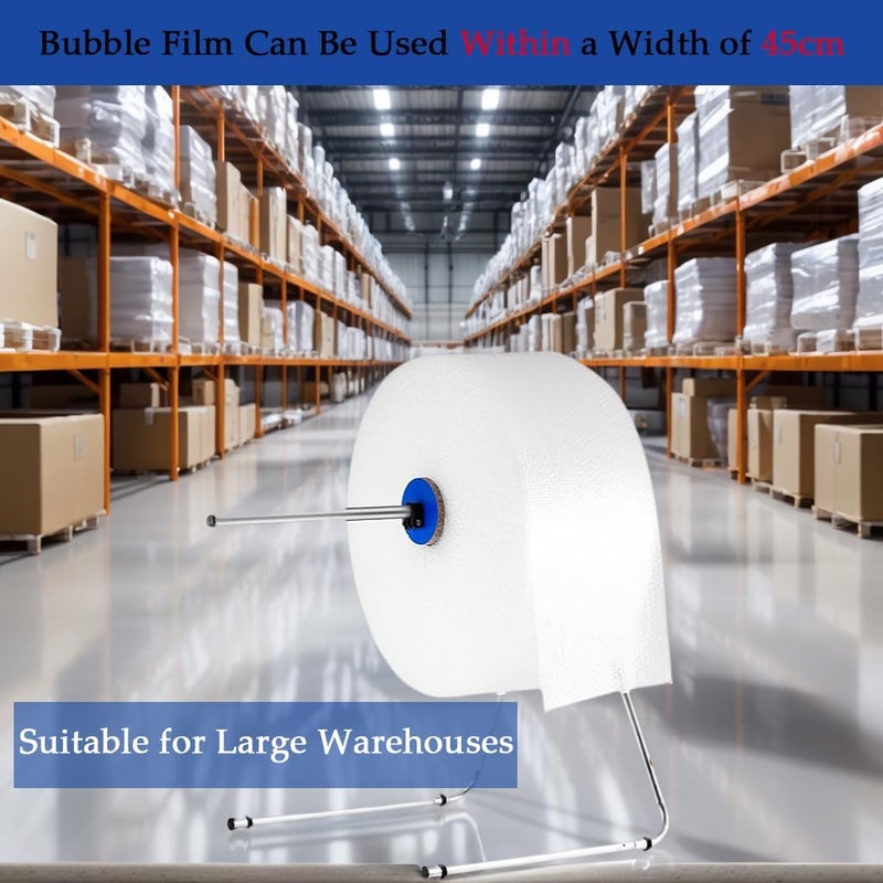 ECHDR Foldable Bubble Cushioning Wrap Holder Bubble Packing Wrap for Moving and Shipping Holder Bubble Wrap Roll Dispenser (17.7 inches) - Image 2
